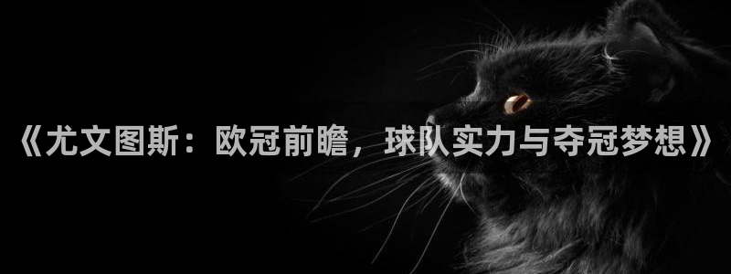 《尤文图斯：欧冠前瞻，球队实力与夺冠梦想》