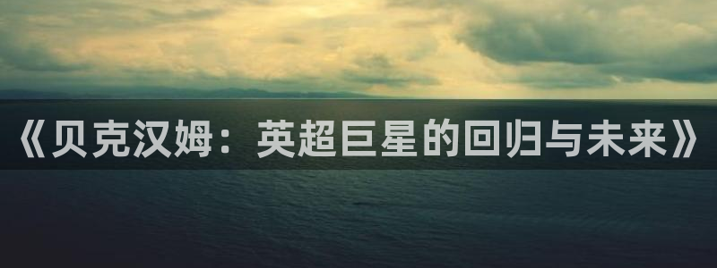  《贝克汉姆：英超巨星的回归与未来》