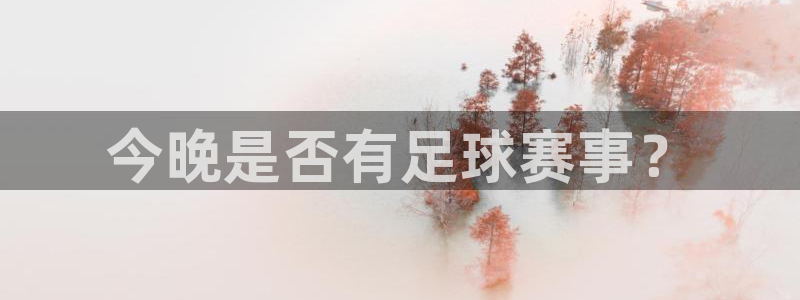 今晚是否有足球赛事？